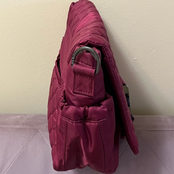 Lug Harness Crossbody Bag in Raspberry - Picture 4 of 10